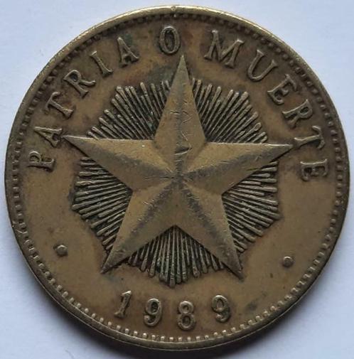 Cuba - 1 peso - 1989, Timbres & Monnaies, Monnaies | Amérique, Monnaie en vrac, Amérique centrale, Enlèvement ou Envoi