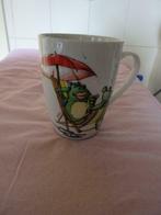 Grote koffiekop of soepkop met kikker, Enlèvement ou Envoi, Comme neuf, Autres styles, Porcelaine
