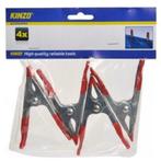 Zeilklem marktklem metaal klein 10 cm 4 stuks, Doe-het-zelf en Bouw, Ophalen of Verzenden, Nieuw, Overige typen