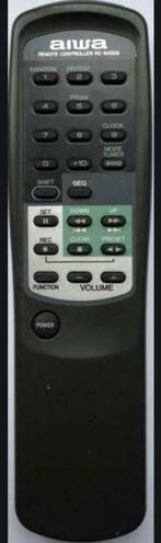 afstandsbediening Aiwa rc-cd6, Audio, Tv en Foto, Cd-spelers, Ophalen of Verzenden, Zo goed als nieuw, Overige merken, Met radio