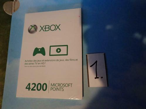 4200 Points Microsoft Live Xbox sans validite
