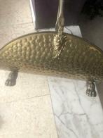 Magnifique porte bûches/bois , en laiton / cuivre vintage, Antiquités & Art