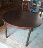 Ronde of ovalen tafel, uittrekbaar, met demonteerbare poten, Ophalen, Gebruikt, Rond, Hout