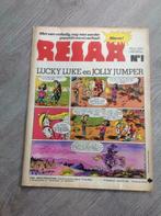 Relax - Nr 1 - Lucky Luke en Jolly Jumper - 1e druk - 1978, Boeken, Eén comic, Europa, Ophalen of Verzenden, Zo goed als nieuw