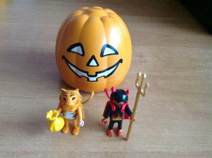 Playmobil Ref 4770 Citrouille Halloween diablotin et enfant, Kinderen en Baby's, Speelgoed | Playmobil, Gebruikt, Complete set