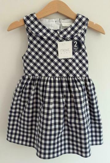 Robe à carreaux bleu / blanc Next - taille 86, Neuf, Robe ou Jupe, Enlèvement ou Envoi, Next