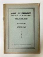 Cahiers du redressement - Familienpolitik - E. Schaus, Enlèvement ou Envoi