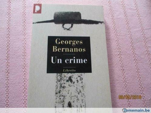 livre "un crime". georges bernanos., Boeken, Romans, Nieuw, Ophalen of Verzenden