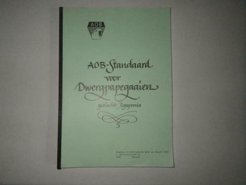 Agapornis, AOB-Standaard voor dwergpapegaaien geslacht: Agap, Livres, Animaux & Animaux domestiques, Utilisé, Oiseaux, Enlèvement