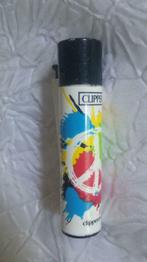 Briquet Clipper Peace & Love, Ophalen of Verzenden, Gebruikt, Aansteker