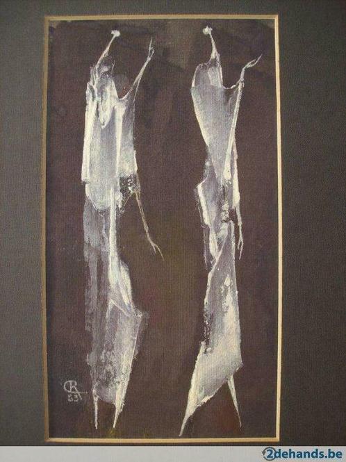 La réprimande - Remy Cornelissen., Antiquités & Art, Art | Peinture | Moderne, Enlèvement