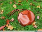 Vintage handtas De Vecchi by Hamilton Hodge leder topstaat !, Handtassen en Accessoires, Tassen | Damestassen, Ophalen of Verzenden