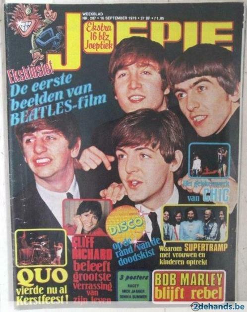 Joepie cover + artikel The Beatles, Collections, Cinéma & Télévision, Utilisé