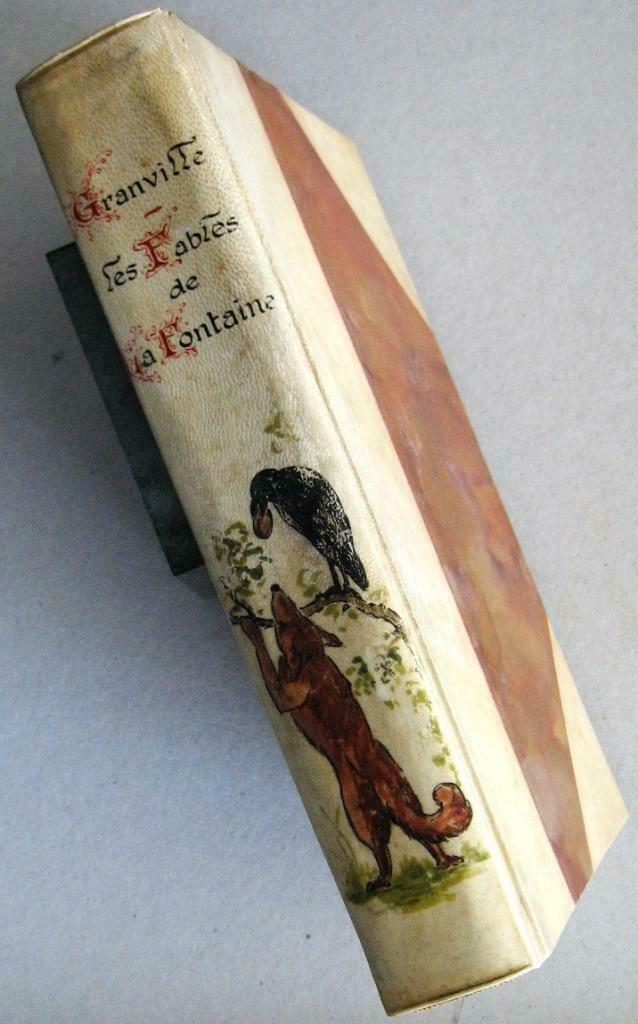Fables de la Fontaine - Fraaie Vellum band L. Laballe Fabels, Antiek en Kunst, Antiek | Boeken en Manuscripten, Ophalen of Verzenden