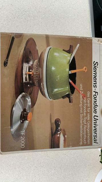 Retro fondue stel, Huis en Inrichting, Keuken | Potten en Pannen, Ophalen, Gebruikt