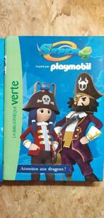 Playmobil  tome 1 attention aux dragons. bibliothèque verte, Gelezen, Ophalen of Verzenden, Fictie algemeen