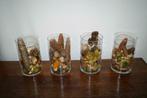 Verschillende glazen vazen met herfst decoratie H 20cm B 12, Diversen, Overige Diversen, Nieuw, Ophalen