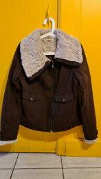 veste chaude brune col fourrure aviateur neuve, Enlèvement ou Envoi, Comme neuf