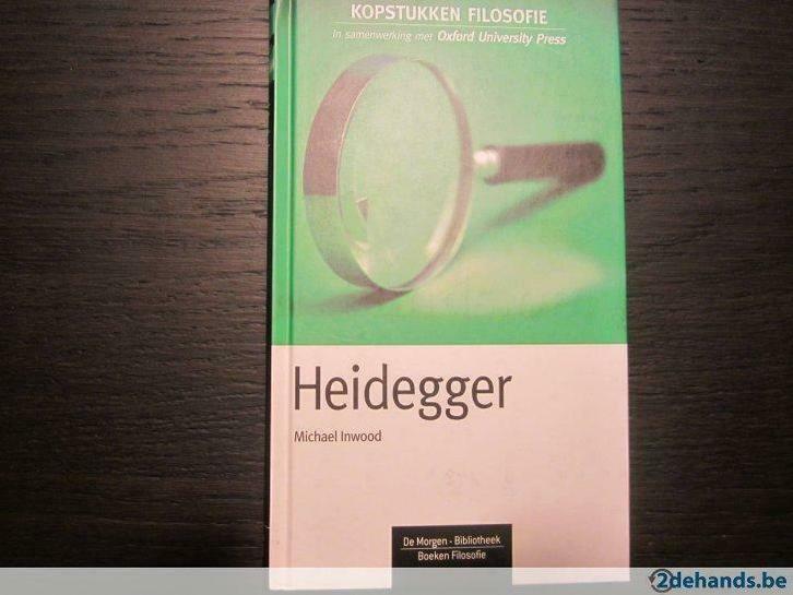 Heidegger( Michael Inwood), Boeken, Filosofie, Gelezen, Ophalen of Verzenden
