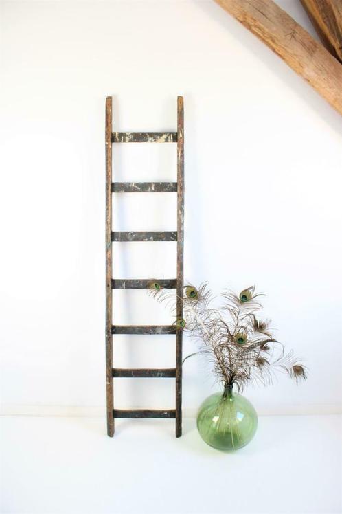 oude houten ladder, Antiek en Kunst, Curiosa en Brocante, Ophalen
