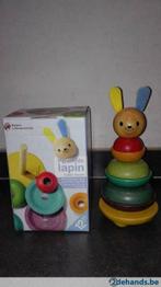 Houten kleurenpiramide konijn, Kinderen en Baby's, Speelgoed | Houten speelgoed, Gebruikt, Ophalen