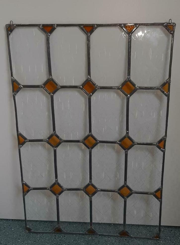 Glas in lood (Geel), Huis en Inrichting, Woonaccessoires | Overige, Gebruikt, Ophalen