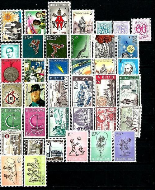België 1966 Zegels uit 1966**, Postzegels en Munten, Postzegels | Europa | België, Postfris, Orginele gom, Overig, Zonder stempel