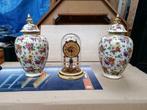 Horloge 360 jours avec 2 vases assorti ( année 1950 ), Ophalen, Gebruikt