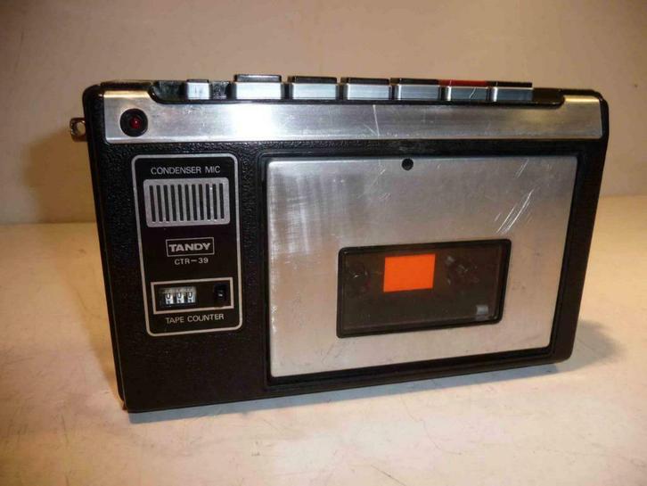 magnétophone Vintage à K7 - TANDY CTR39 - état  en panne, Audio, Tv en Foto, Cassettedecks, Enkel, Overige merken, Ophalen of Verzenden