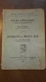 Joseph Halkin Antiquité et Moyen Age 1926 schoolboek, Ophalen of Verzenden