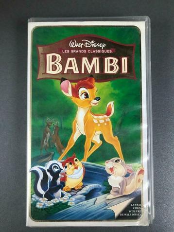 VHS de Bambi -, Enlèvement ou Envoi, Dessin animé, Tous les âges, Utilisé