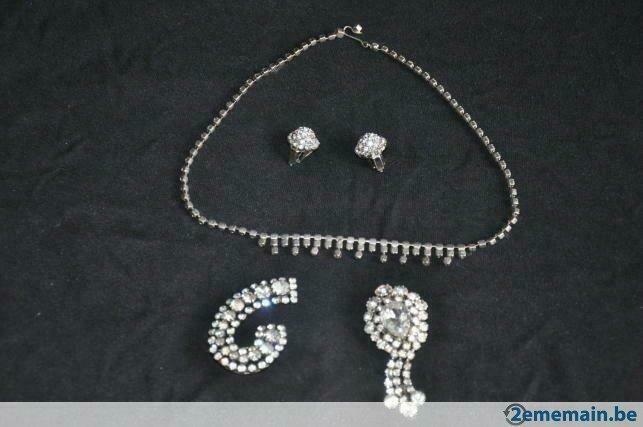 §  ancienne parure de bijoux art deco complète, Antiquités & Art, Curiosités & Brocante, Enlèvement ou Envoi