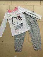 Witte Pyjama 'Hello Kitty' met grijze broek, Maat: Small, Kleding | Dames, Ophalen of Verzenden, Hello kitty, Wit, Zo goed als nieuw