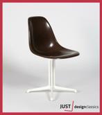Herman Miller Eames Side Chair DSL Glasvezel (voorraad:16), Maison & Meubles, Chaises, Brun, Cinq, Six Chaises ou plus, Utilisé