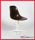 Herman Miller Eames Side Chair DSL Glasvezel (voorraad:3), Huis en Inrichting, Ophalen of Verzenden, Gebruikt, Bruin, Vijf, Zes of meer stoelen