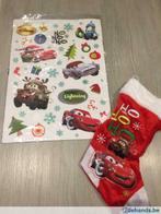Kerst: Raamstickers + kerstsok Disney Cars, Diversen, Kerst, Ophalen of Verzenden, Nieuw