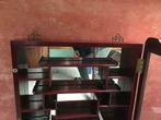 Verzamel- spiegelkastje mahoniehout 150 €.  B 51 H 81 D10, Ophalen