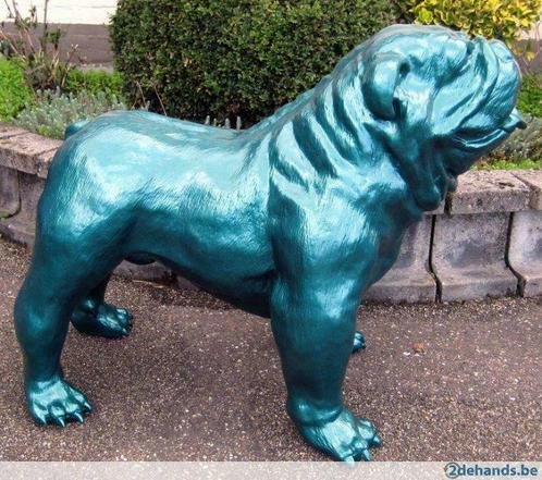engels bulldog polyester beeld, Antiquités & Art, Art | Sculptures & Bois, Enlèvement ou Envoi