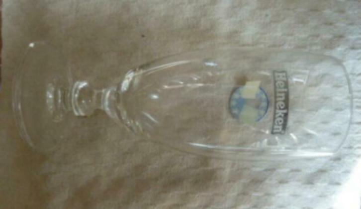 #J bier glas HEINEKEN " Heineken Bier Europa 1992 ", Verzamelen, Glas en Drinkglazen, Gebruikt, Bierglas, Ophalen of Verzenden