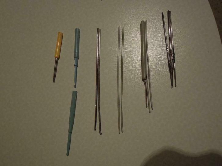 haakpennen totaal 17 stuks, Hobby en Vrije tijd, Breien en Haken, Gebruikt, Haken, Ophalen of Verzenden