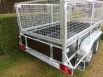 aanhangwagen 2.54 x 1.30m x 1m met grillage (versterkt)., Ophalen, Nieuw