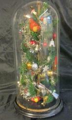 antieke feather tree tak verenboom kerstornamenten + stolp, Diversen, Kerst, Ophalen