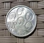 500 F munt - 150 jaar onafhankelijkheid van België - 1980, Ophalen of Verzenden, Verzilverd, Losse munt