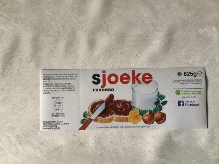 Kado choco pot personaliseren met sticker sjoeke, zoetje,, Verzamelen, Stickers, Nieuw, Ophalen of Verzenden