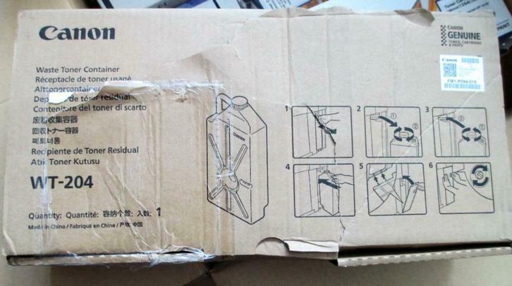 Canon toner waste bin FM45696010, WT204 nieuw doos beschadig, Computers en Software, Printerbenodigdheden, Nieuw, Toner, Ophalen of Verzenden