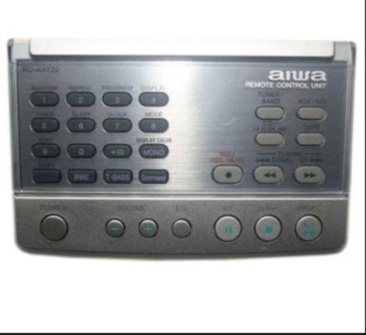 Afstandsbediening Aiwa rc-aat22, Audio, Tv en Foto, Cd-spelers, Zo goed als nieuw, Overige merken, Draagbaar, Met radio, Ophalen of Verzenden