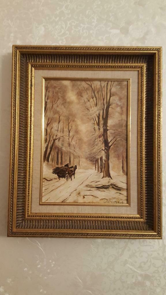 Schilderij, Antiek en Kunst, Kunst | Schilderijen | Klassiek, Ophalen of Verzenden