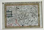 Kaart Veromandui 1616 Petrus Bertius Picardië handgekleurd, Antiek en Kunst, Kunst | Etsen en Gravures, Ophalen of Verzenden
