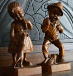 Figurines en bois Brocante enfants, 18 cm, Enlèvement ou Envoi