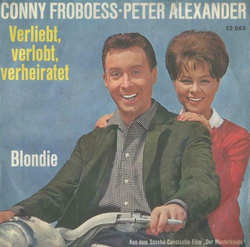 Conny Froboess & Peter Alexander – Verliebt, verlobt, verhei, CD & DVD, Vinyles Singles, Single, Pop, 7 pouces, Enlèvement ou Envoi